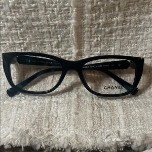 Authentic CHANEL dark navy Glasses 3286 c.1462